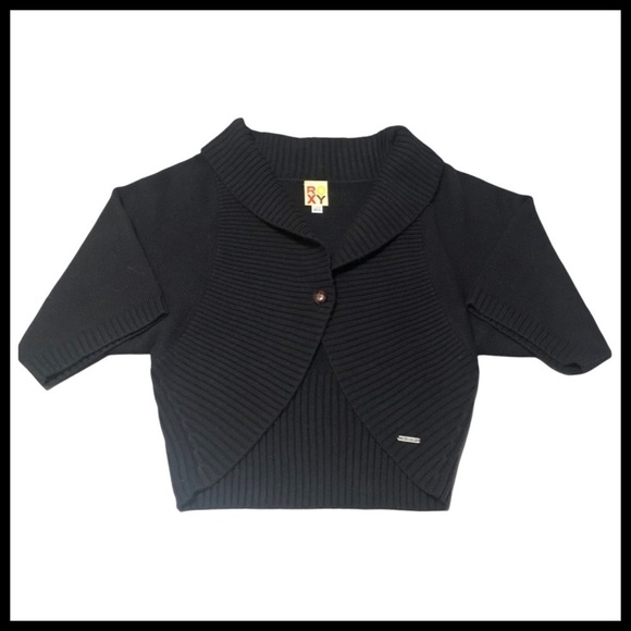 ROXY Ribbed Knit Bolero Sweater - Picture 1 of 9